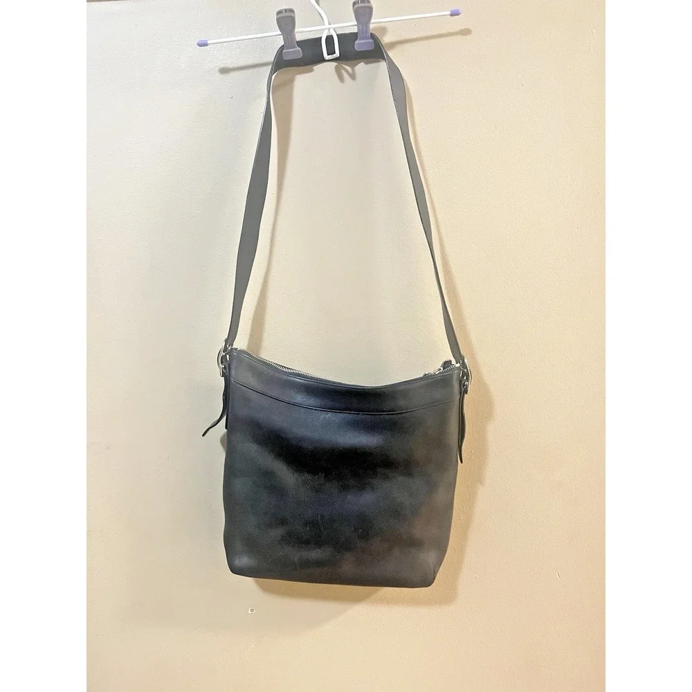 Vintage Coach Ergo 9188‎ Black Leather Large Hobo Shoulder Bag Y2K